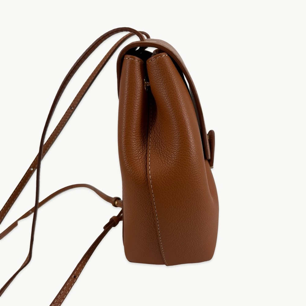 Polène Numéro Un Mini Backpack Convertible 3-Way Caramel Tan Rare Minimalist - Picture 4 of 16